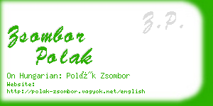 zsombor polak business card